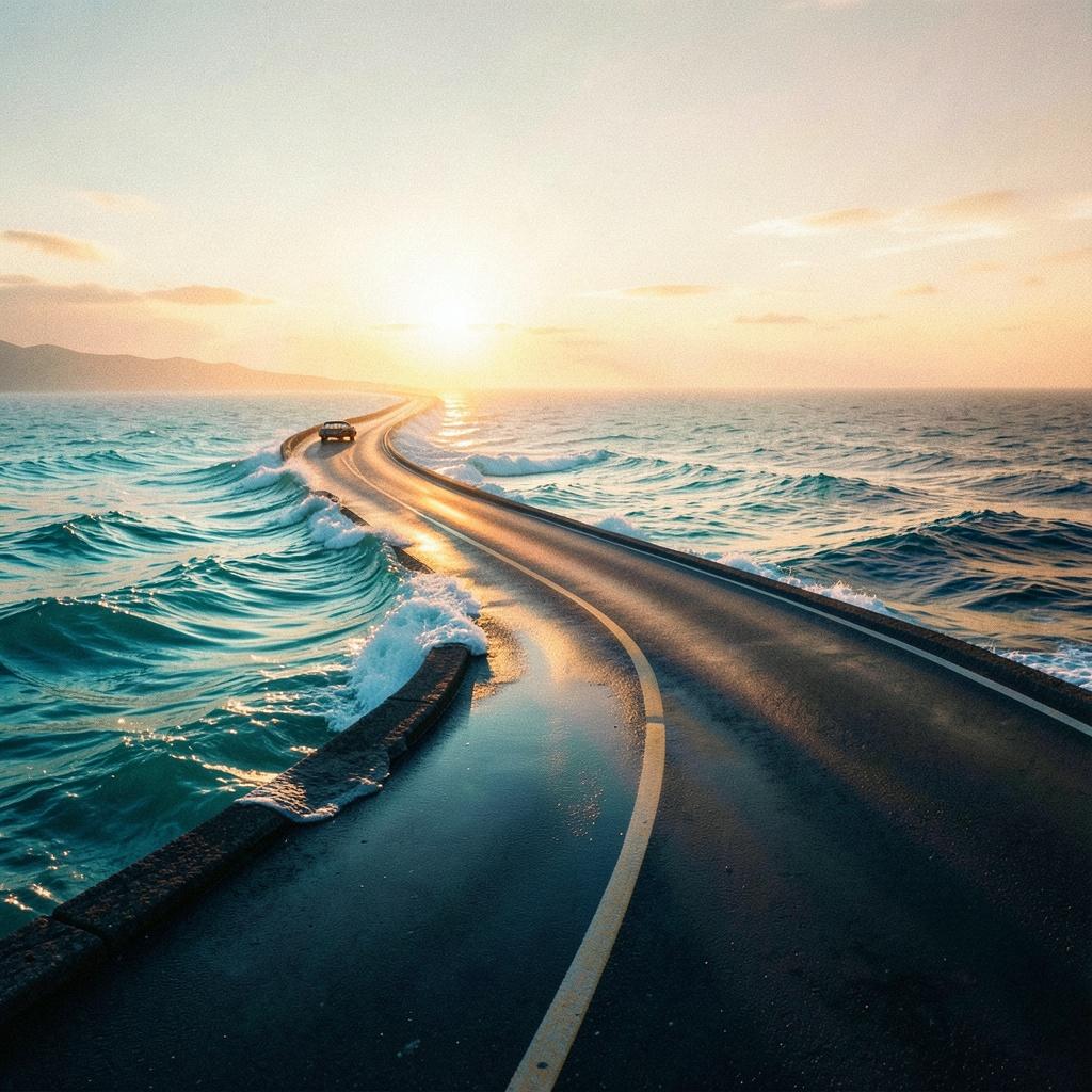La mer dansait à gauche