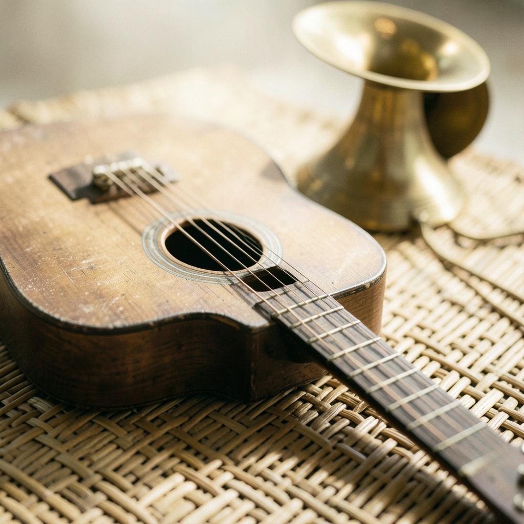 Suara akording, pop ballad, gitar listrik, dram bas, suara pria lembut daerah