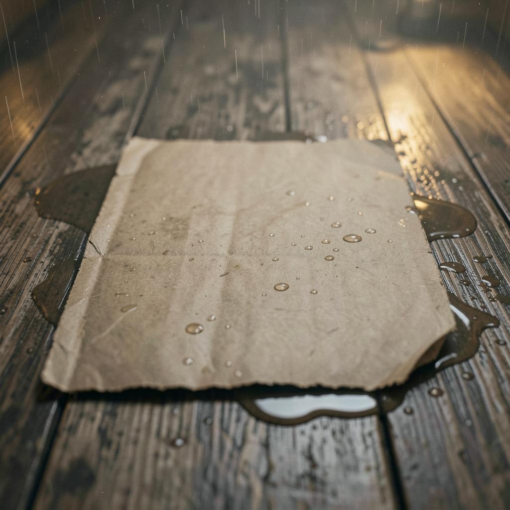 Rain On Cardboard