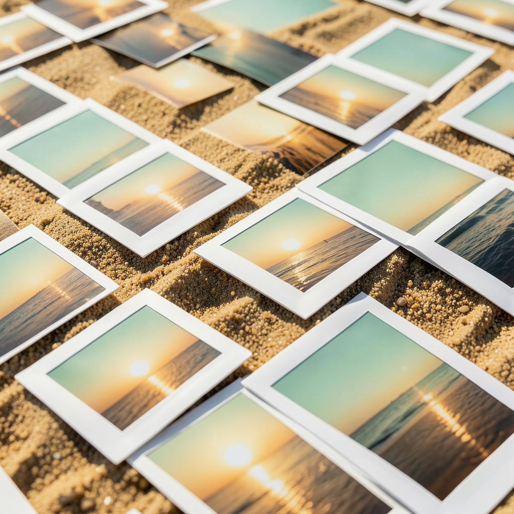 Cent photos sur la plage + Base + 68 BPM