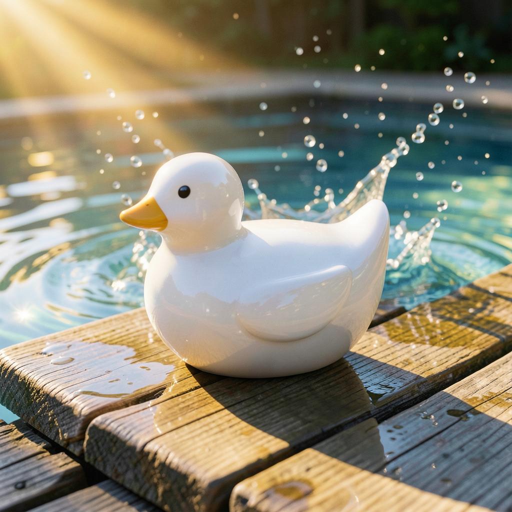 Little duck goes quack, quack, quack,
