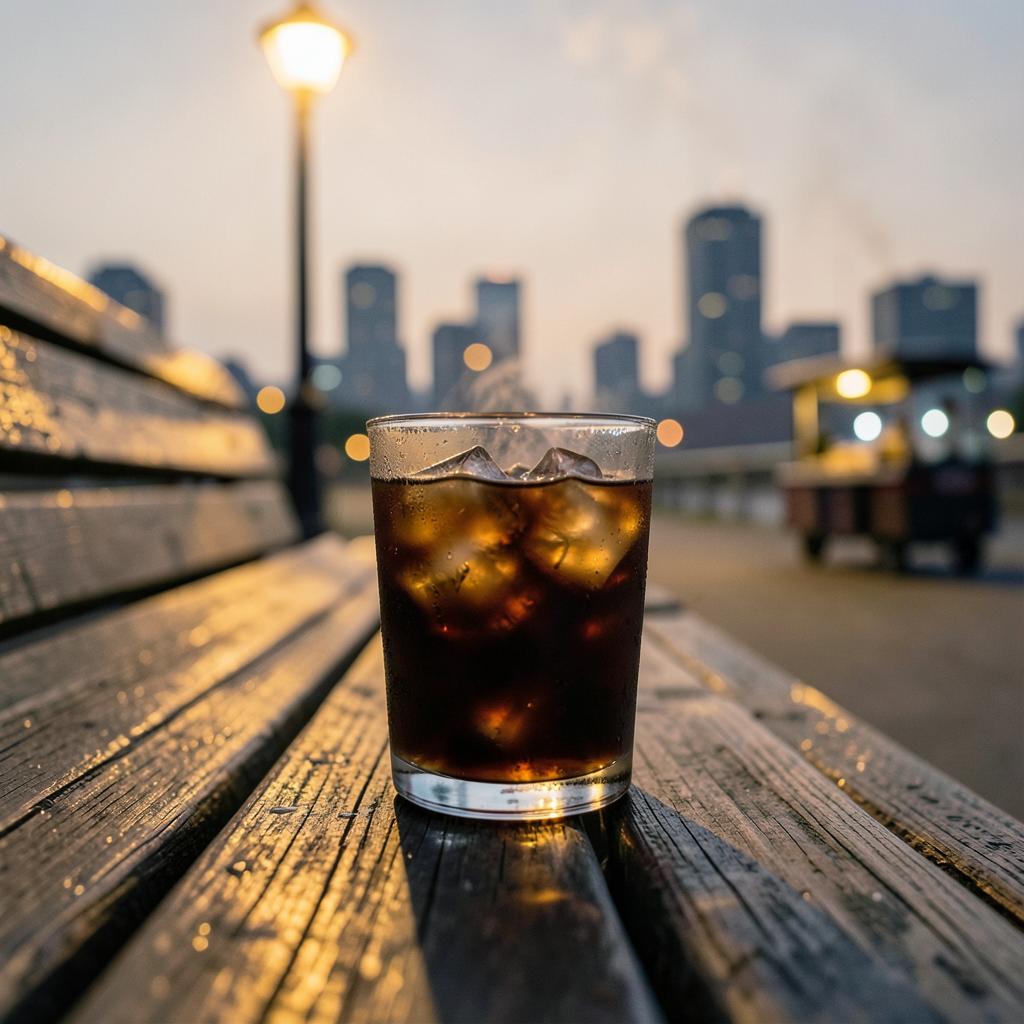 半杯冰美式的傍晚